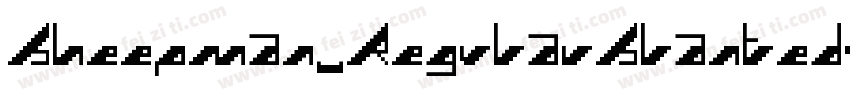 Sheepman RegularSlanted字体转换
